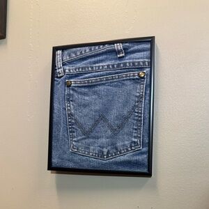 vintage western jean wall art